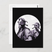 紫のガスマスク ポストカード (正面/裏面)