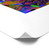 紫のガラスのポスター ポスター (角)