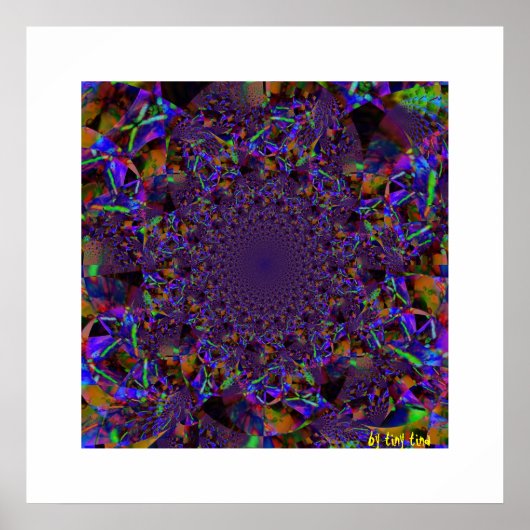 紫のガラスのポスター ポスター (正面)