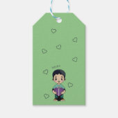 紫のキス ギフトタグ (正面)