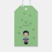 紫のキス ギフトタグ (裏面)