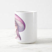 紫のキノコの少女 コーヒーマグカップ (中央)