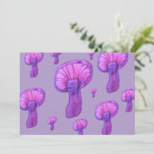 紫のキノコパーティー 招待状 (スタンド正面)