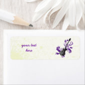 紫のギター葉製カスタム品 ラベル (インサイチュ)