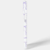 紫のクケットボウのモノグラム Case-Mate iPhoneケース (裏面 / 左)