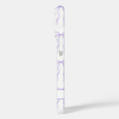 紫のクケットボウのモノグラム Case-Mate iPhoneケース (裏面 / 左)
