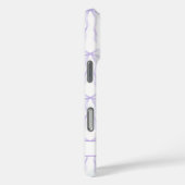 紫のクケットボウのモノグラム Case-Mate iPhoneケース (裏面 / 右)