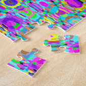 紫のクジャク ジグソーパズル (側面)