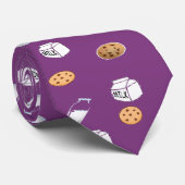 紫のクッキーとミルク ネクタイ (ロール)