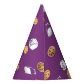 紫のクッキーとミルク パーティーハット (裏面)