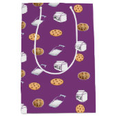 紫のクッキーとミルク ミディアムペーパーバッグ (正面)