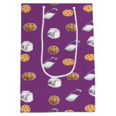 紫のクッキーとミルク ミディアムペーパーバッグ (裏面)