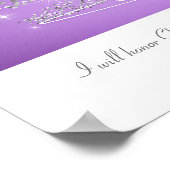 紫のクリスマスツリー ポスター (角)