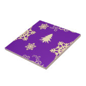 紫のクリスマス タイル (側面)