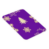 紫のクリスマス マグネット (右側)