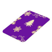 紫のクリスマス マグネット (左側)