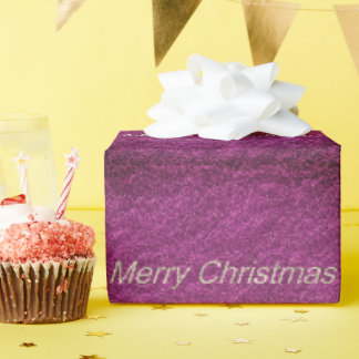 紫のクリスマス ラッピングペーパー