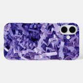 紫のクリンズシュレッダー紙写真 Case-Mate iPhoneケース (裏面 (横))