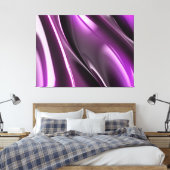 紫のクリームで包んだキャンバス キャンバスプリント (インサイチュ (寝室))