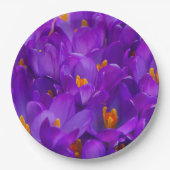 紫のクロキュース畑 ペーパープレート (正面)