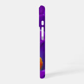 紫のクロキュース畑 iPhone 16ケース (左側面)