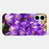 紫のクロッカスの群生 春の花 Case-Mate iPhoneケース (裏面 (横))