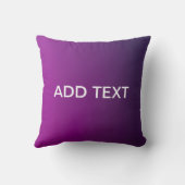 紫のグラデモダンーションと編グラデーション集可能な白色文字 クッション (裏面)