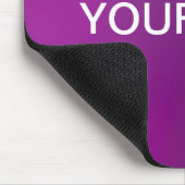 紫のグラデモダンーションと編グラデーション集可能な白色文字 マウスパッド (コーナー)