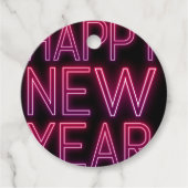 紫のグラデーションの新年を拡大表示 フェイバータグ (正面)