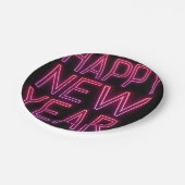 紫のグラデーションの新年を拡大表示 ペーパープレート (アングル)