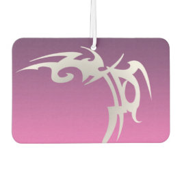 紫のグラデーションの白いタトゥープリント カーエアーフレッシュナー