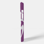 紫のグラデーションの白いタトゥープリント Case-Mate iPhoneケース (裏面 / 左)