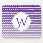 紫のグラデーション山形マパーソナライズされたウスパッド マウスパッド (正面)