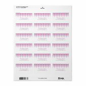 紫のグラデーション山 ラベル (フルシート)