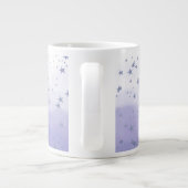 紫のグラデーション星 ジャンボコーヒーマグカップ (裏面)