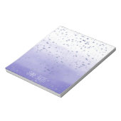 紫のグラデーション星 ノートパッド (回転)