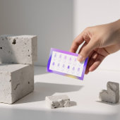 紫のグラデーション頭が切れるカード(爪、 ネイル技術者およびサロン用) 名刺