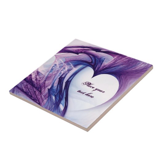 紫のグランジハート タイル (側面)