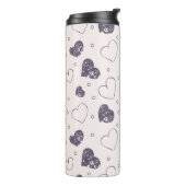 紫のグランジハート タンブラー (回転左)