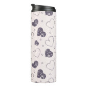 紫のグランジハート タンブラー (回転右)