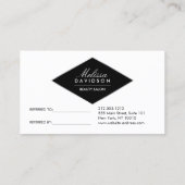 紫のグリッターとグラマー紹介カード 紹介カード (裏面)