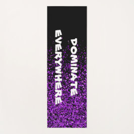 紫のグリッターオンブラックボーランスオールエース | ヨガマット