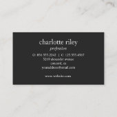 紫のグリッターグラデーションのキュラシィあなたのロゴのガラスを追加 名刺 (裏面)