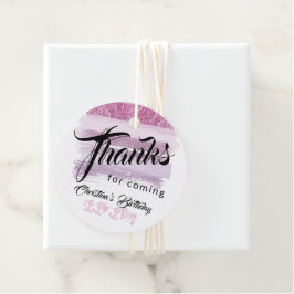 紫のグリッターブモダンラシ感謝してい フェイバータグ