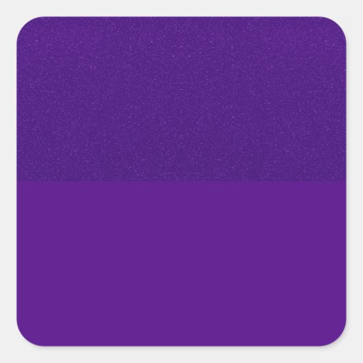 紫のグリッター付きスクエアステッカー - カスタマイズ可能 スクエアシール (正面)