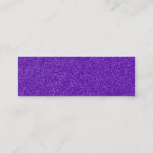 紫のグリッター、スパークリー、グリッター背景 スキニー名刺 (裏面)