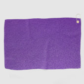 紫のグリッター、輝き、グリッターの背景 ゴルフタオル (横)