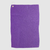 紫のグリッター、輝き、グリッターの背景 ゴルフタオル (正面)