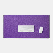 紫のグリッター、輝き、グリッターの背景 デスクマット (キーボード&マウス)