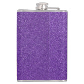 紫のグリッター、輝き、グリッターの背景 フラスク (裏面)